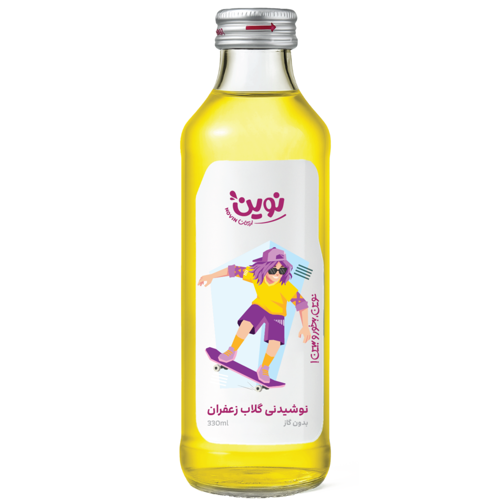 نوشیدنی گلاب زعفران