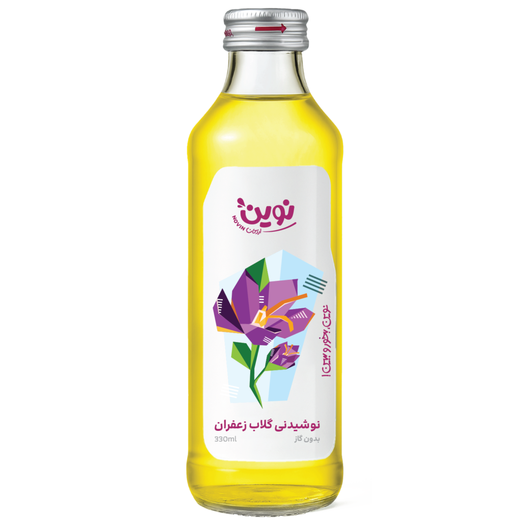 نوشیدنی گلاب زعفران