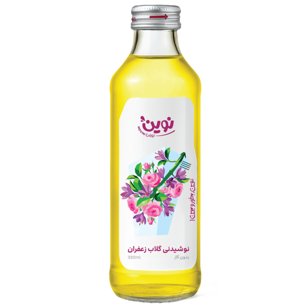 نوشیدنی گلاب زعفران